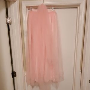 Long tulle dress